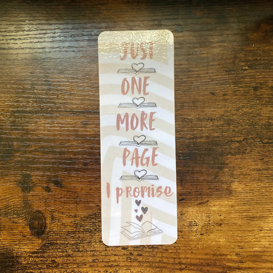 Just One More Page Bookmark