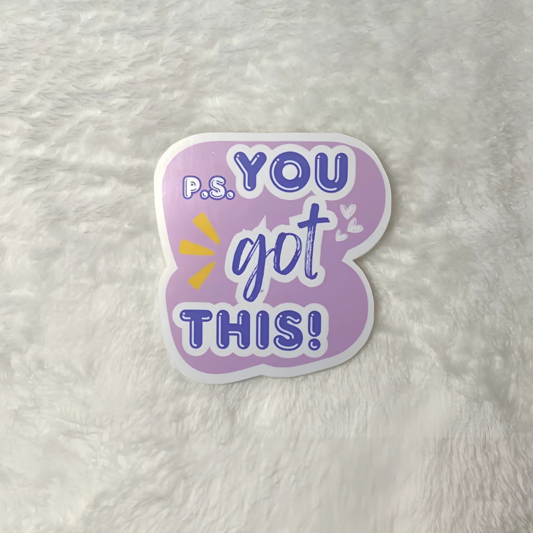 Sticker You Got This! Encouragement Daily Reminder Sticker Quote Gift for Teens and Kids