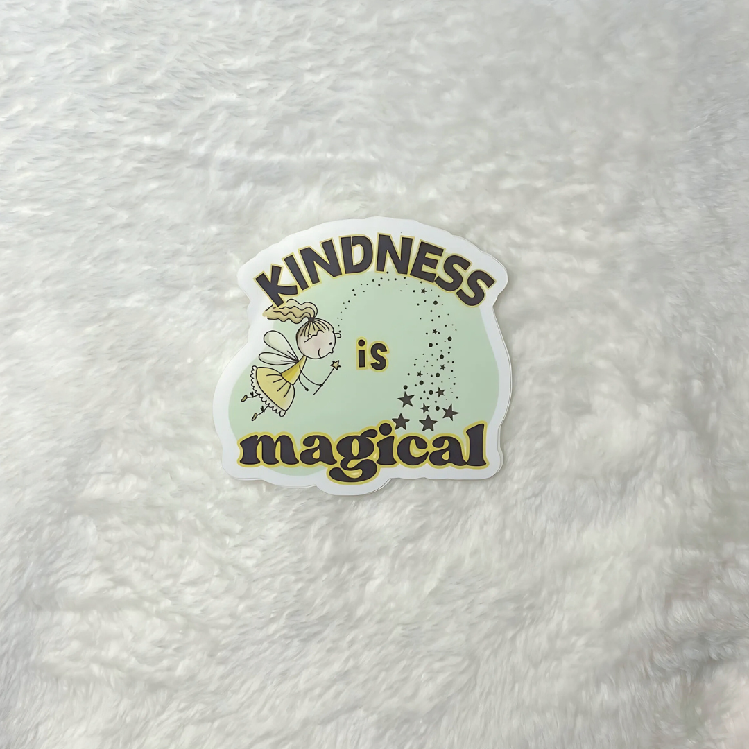 Sticker: Kindness is Magical Vinyl Sticker Decorate Water Bottle Laptop Journal Sticker