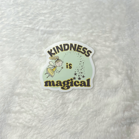 Sticker: Kindness is Magical Vinyl Sticker Decorate Water Bottle Laptop Journal Sticker