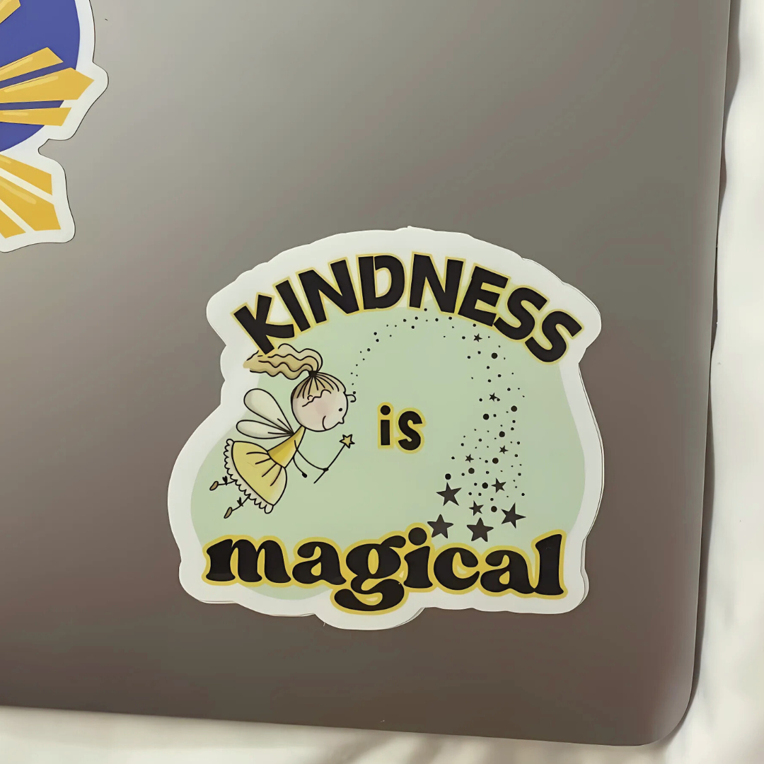 Sticker: Kindness is Magical Vinyl Sticker Decorate Water Bottle Laptop Journal Sticker