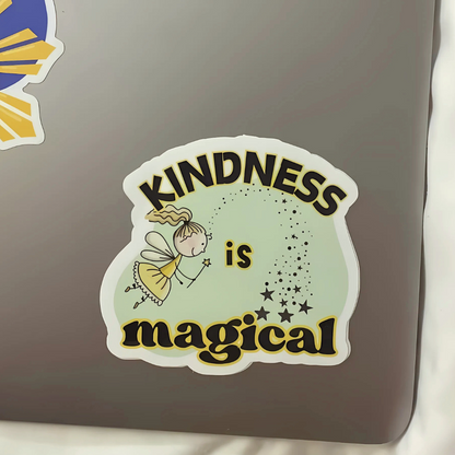 Sticker: Kindness is Magical Vinyl Sticker Decorate Water Bottle Laptop Journal Sticker