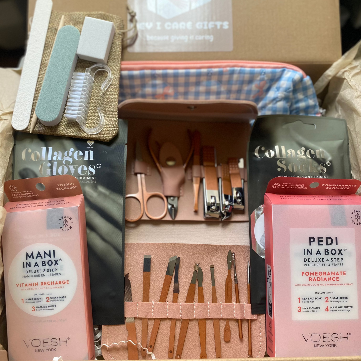 Mani Pedi Pampering Gift Set Hands and Feet Spa Gift Box