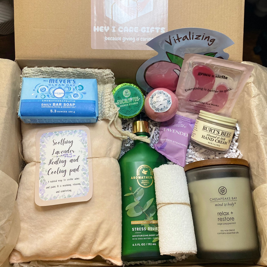 Ultimate Spa Day Relax and Restore Gift Box Home Spa Pampering Relaxation Gift Wellness Self-Care Spa Kit Unisex Gift