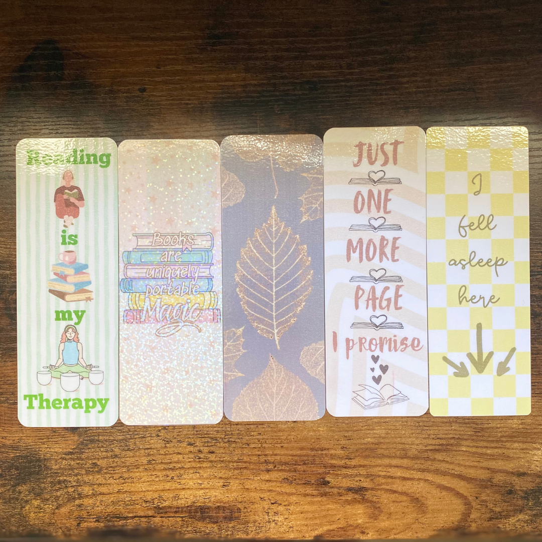 Bookmarks Pack (5 Cute Bookmarks)